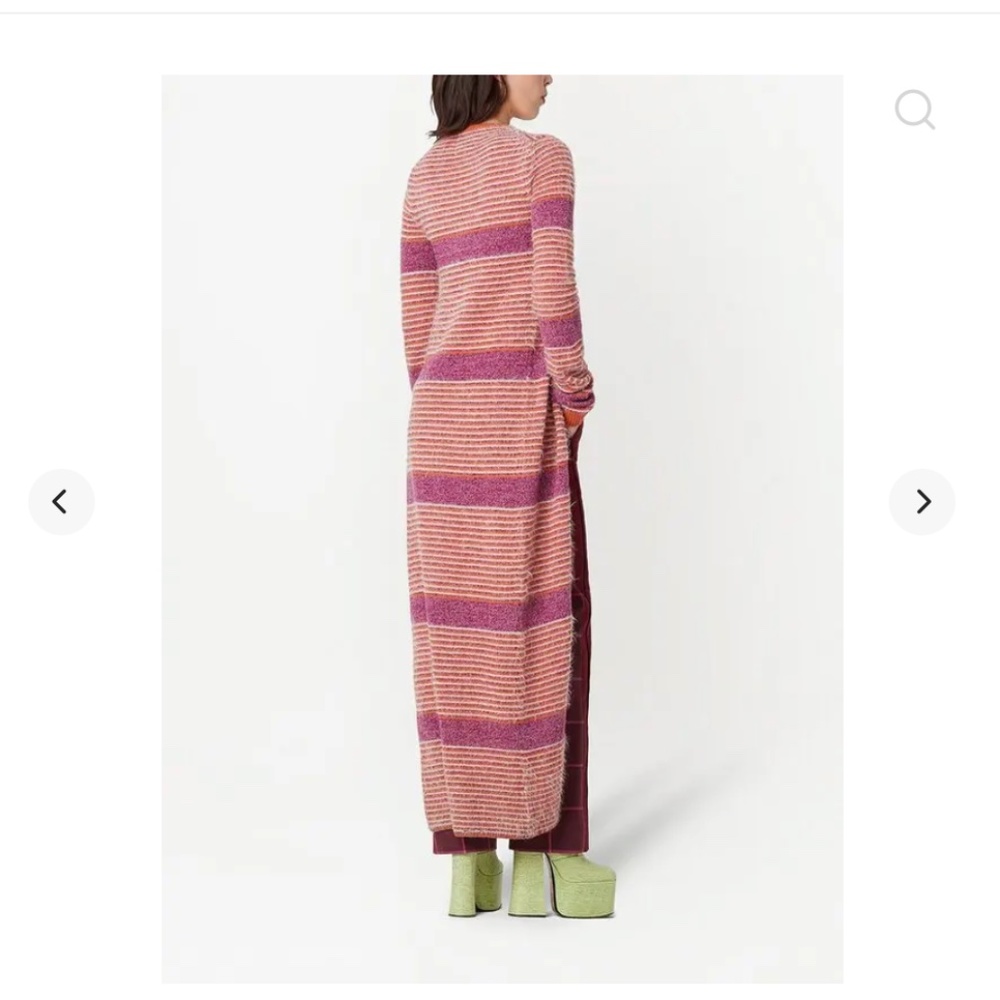 NWT - MARC JACOBS Striped Cardigan Coat - Picture 2 of 7
